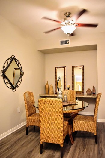 furnished dining room